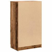 Schoenenkast 59x35x100,5 cm bewerkt hout oud houtkleurig - thumbnail
