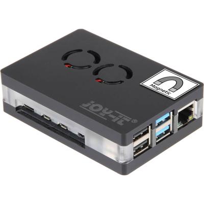Joy-it RB-CaseP4+03 SBC-behuizing Geschikt voor serie: Raspberry Pi® Incl. actieve koeler, Met magneetsluiting Transparant Joy-it RB-CaseP4+03 SBC-behuizing Geschikt voor serie: Raspberry Pi® Incl. actieve koeler, Met magneetsluiting Transparant