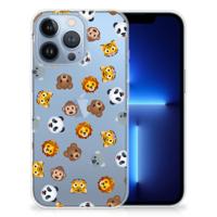 TPU bumper voor Apple iPhone 13 Pro Dieren Emojis - thumbnail