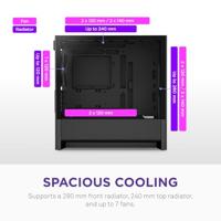 ATX Semi-toren doos NZXT CC-H31FB-01 Zwart - thumbnail