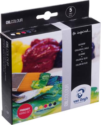 Bruynzeel Van gogh olieverf primaire mengset, 5x20ml Bruynzeel Van gogh olieverf primaire mengset, 5x20ml