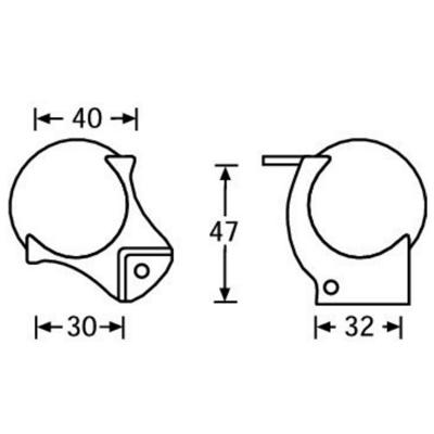 Adam Hall 4129 Bolhoek medium met verzet en overzethoek