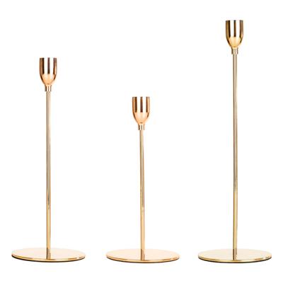 3 HI Kandelaars - Kaarsenstandaardset - ø 10 cm - Goudkleurig