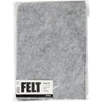 Creativ Company Hobbyvilt, a4, vel 210x297 mm, dikte 1,5-2 mm, gemelleerd, grijs, 10 vel/ 1 doos - thumbnail