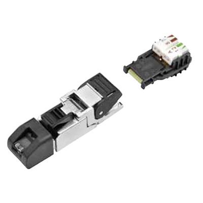 Binder 99 9687 809 08 Field Attachable RJ45 Shielded Connector | TIA-568B | AWG26/1-24/1 | AWG27/7-AWG24/7