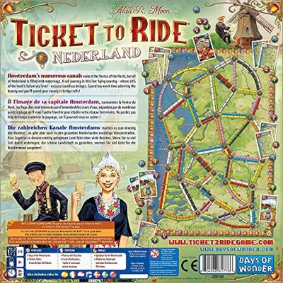 Asmodee Ticket to ride - nederland bordspel - thumbnail