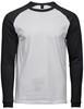 Tee Jays TJ5072 Men´s Baseball Tee - White/Black - S Tee Jays TJ5072 Men´s Baseball Tee - White/Black - S