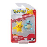 Pokemon Battle Feature Figure - Pikachu & Squirtle (Shocking Pikachu & Sitting Squirtle) - thumbnail
