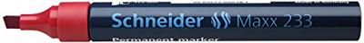Schneider Marker permanent 233 beitel rood 10st Schneider Marker permanent 233 beitel rood 10st