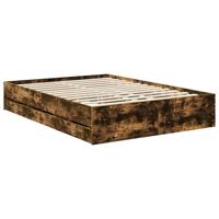 Bedframe met lade Gerookte Eik 140 x 190 cm Geconstrueerd hout - thumbnail