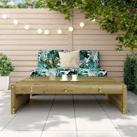 Tuinvoetenbank 120x80 cm geïmpregneerd grenenhout - thumbnail