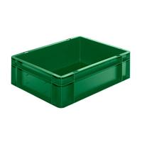 LA-KA-PE Transportstapelbak | L400xB300xH120mm | groen PP | zijwanden gesloten | 1 stuk - TK400/120-0 GRÜN TK400/120-0 GRÜN - thumbnail