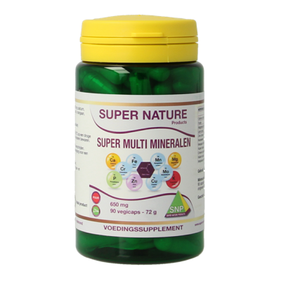 SNP Super multi mineralen 650mg puur 90 Vegetarische capsules