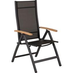 Nohr Verstelbare Tuinstoel 'Taysha' kleur Zwart