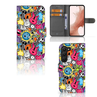 Samsung Galaxy S23 | Wallet Case | met Pasjes | Punk Rock