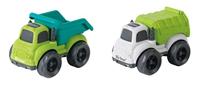 Pack van 2 vrachtwagens in tarwevezels, recyclebaar en biologisch afbreekbaar - thumbnail