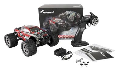 Amewi M-Land Rood Brushed 1:16 RC modelauto voor beginners Elektro Monstertruck 4WD RTR 2,4 GHz