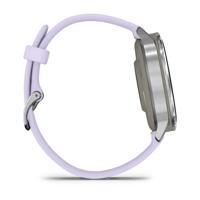 Garmin Venu 4, 41mm, Premium smartwatch met GPS, AMOLED-touchscreen, LED-zaklamp, Geavanceerde gezondheids- en fitnessfuncties, Tot 10 dagen batterijduur, Silver/Lila - thumbnail