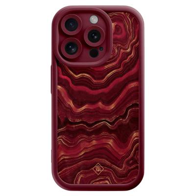 iPhone 15 Pro rode case - Agate rood