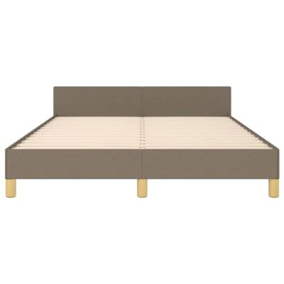 Bedframe zonder matras stof taupe 140x190 cm