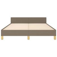 Bedframe zonder matras stof taupe 140x190 cm - thumbnail