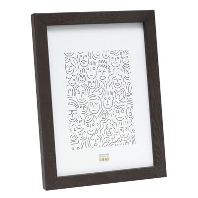 Deknudt Smalle houten kader in donkerbruin 20x30 S43AH2