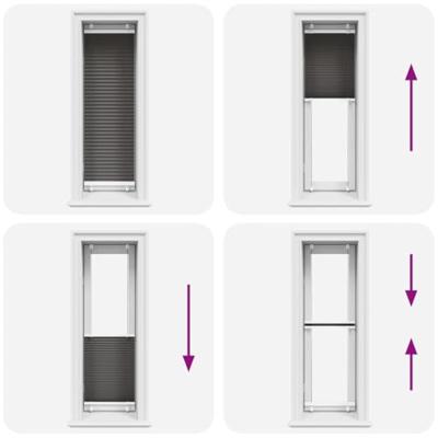 Pliss rolgordijn 50x100 cm stofbreedte 49,4 cm polyester zwart