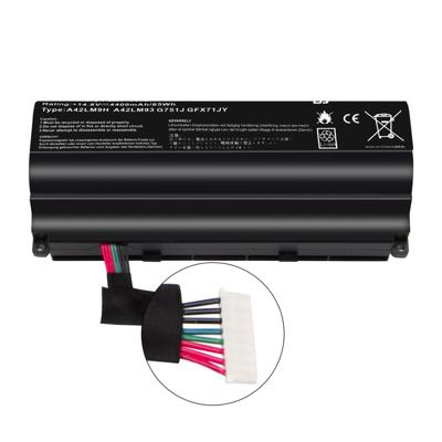 Notebook Battery for Asus ROG G751J A42N1403 15V 5900mAh Notebook Battery for Asus ROG G751J A42N1403 15V 5900mAh