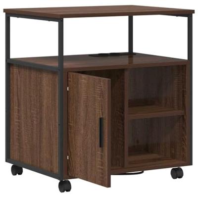 Kantoor kast bruin eikenkleur 60 x 46 x 67 cm Bewerkt hout