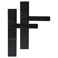 Differnz | Tilburg deurkruk | vierkant schild | WC 63 mm | zwart - thumbnail