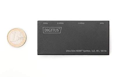 Digitus DS-45322 2 poorten HDMI-splitter LED-weergave, Met metalen behuizing, Ultra HD-geschikt 4096 x 2160 Pixel Zwart Digitus DS-45322 2 poorten HDMI-splitter LED-weergave, Met metalen behuizing, Ultra HD-geschikt 4096 x 2160 Pixel Zwart