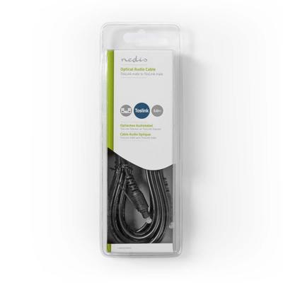 Nedis CAGB25000BK50 Optische Audiokabel Toslink Male - Toslink Male 5,0 M Zwart - thumbnail