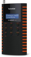 TechniSat TechniRadio Draagbare DAB radio op zonne-energie, DAB+, FM, hoofdtelefoonaansluiting, opladen via zonnepaneel, IPX 5 spatwaterdicht, zwart/oranje - thumbnail
