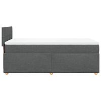 Boxspring met matras stof donkergrijs 180x200 cm - thumbnail