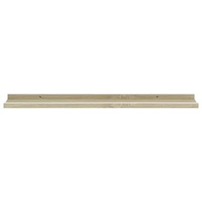 VidaXL Wandschappen 4 st 80x9x3 cm wit en sonoma eikenkleurig VidaXL Wandschappen 4 st 80x9x3 cm wit en sonoma eikenkleurig