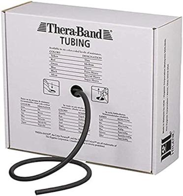Theraband Tubing 30,5 m spec. zwaar - zwart
