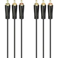 Hama Audio-/videokabel 3 Cinch-stekkers - 3 Cinch-stekkers Verguld 1,5 M - thumbnail