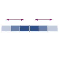 Tuinscherm uittrekbaar 140x1200 cm blauw - thumbnail