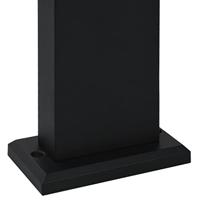LED-buitenlamp 9 W ovaal zwart - thumbnail