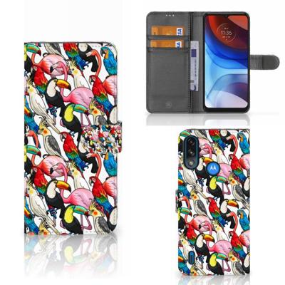 Motorola Moto E7i Power | E7 Power | Telefoonhoesje | Met pasjeshouder | Birds