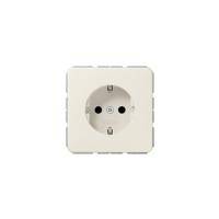 Jung CD1520BF Wandcontactdoos met randaarde Inzetstuk 1-voudig Crème-wit 1 stuk(s) - thumbnail