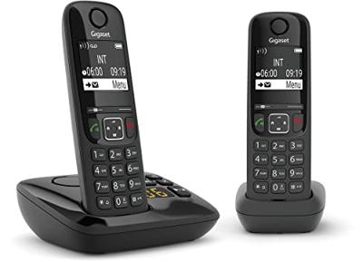 Gigaset AS690A DUO Huistelefoon Zwart Gigaset AS690A DUO Huistelefoon Zwart