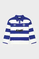 Equalité Stripe Jersey Polo Heren Gebroken Wit/Blauw - Maat M - Kleur: Gebroken WitBlauw | Soccerfanshop - thumbnail