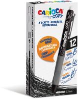 Carioca gelroller Oops, medium, uitwisbaar, doos van 12 stuks, zwart - thumbnail