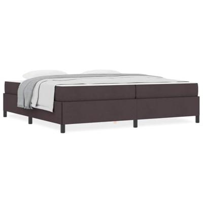 Boxspring bed Bruin 200 x 200 cm Stof, Engineered Hout
