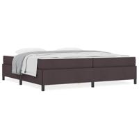 Boxspring bed Bruin 200 x 200 cm Stof, Engineered Hout - thumbnail