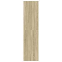 Kledingkast 80x50x200 cm bewerkt hout sonoma eikenkleurig - thumbnail