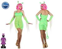 Kostuums voor Volwassenen Th3 Party Groen Maat M/L - thumbnail