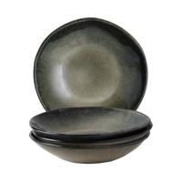 Dutch Rose Organic giftset 4 borden diep 23,5 cm groen - thumbnail