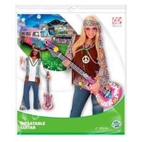 Opblaasbare hippie gitaar 105 cm - thumbnail